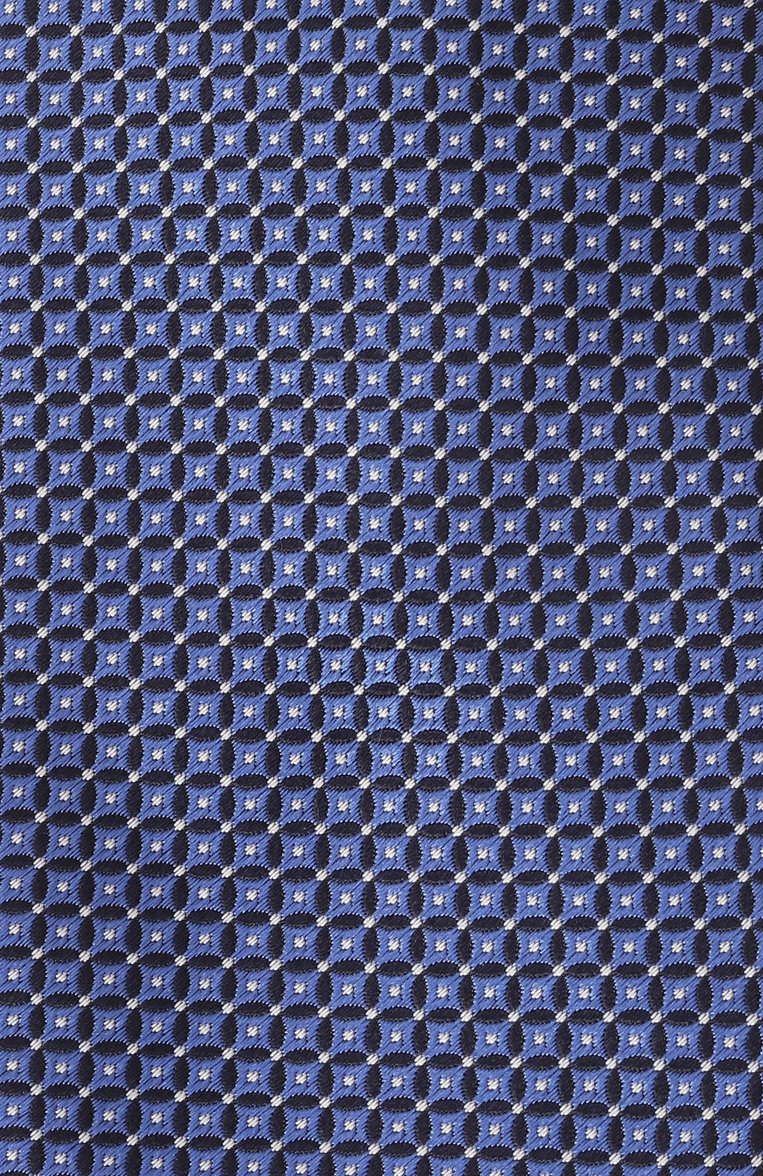Мужской шелковый галстук GIORGIO ARMANI голубого цвета, арт. GM000800/TE13660 | Фото 4 (Материал: Текстиль, Шелк; Нос: Не проставлено; Принт: С принтом)