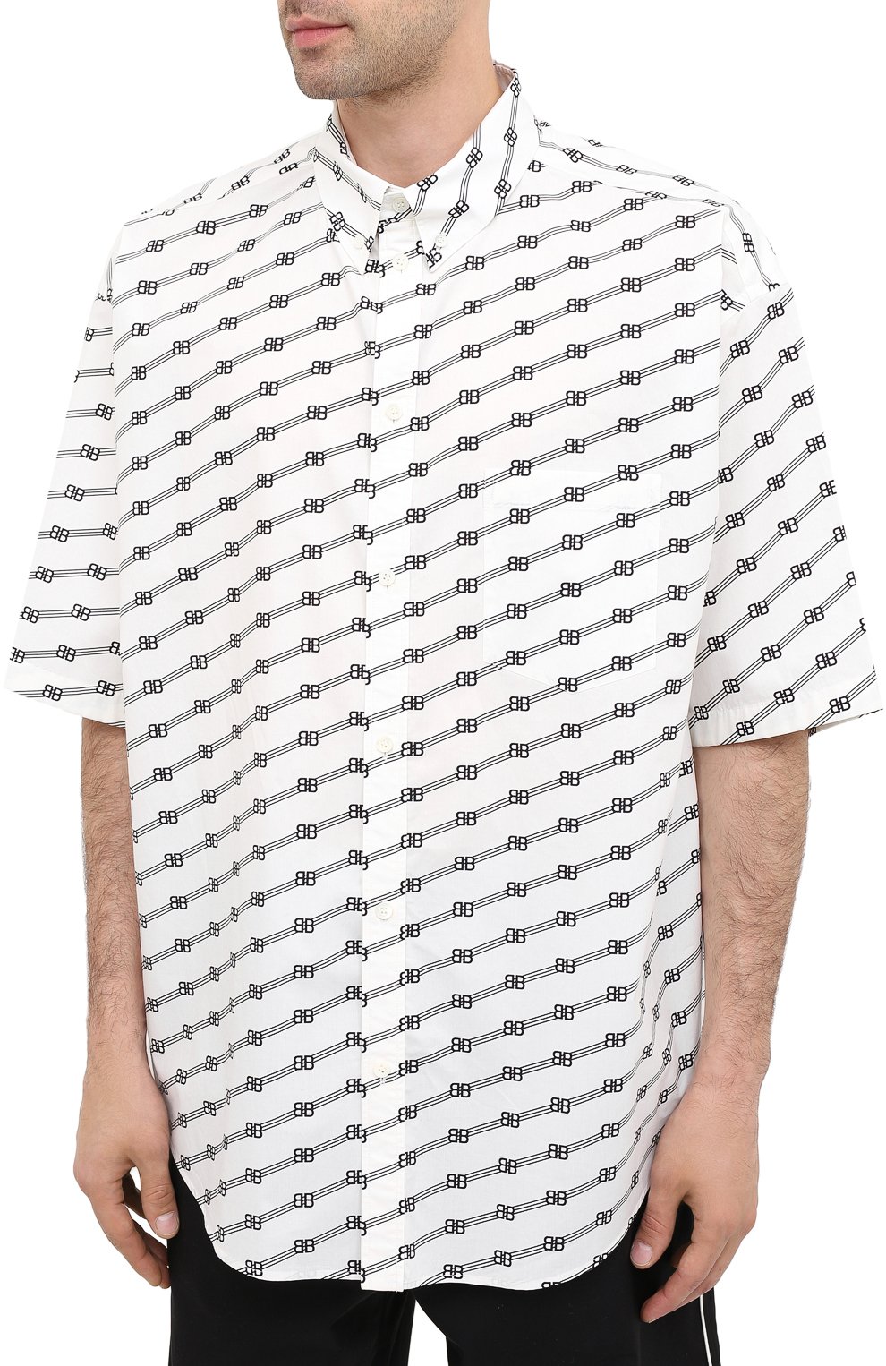 Хлопковая рубашка BALENCIAGA, арт. 626938/TILS7, фото 3