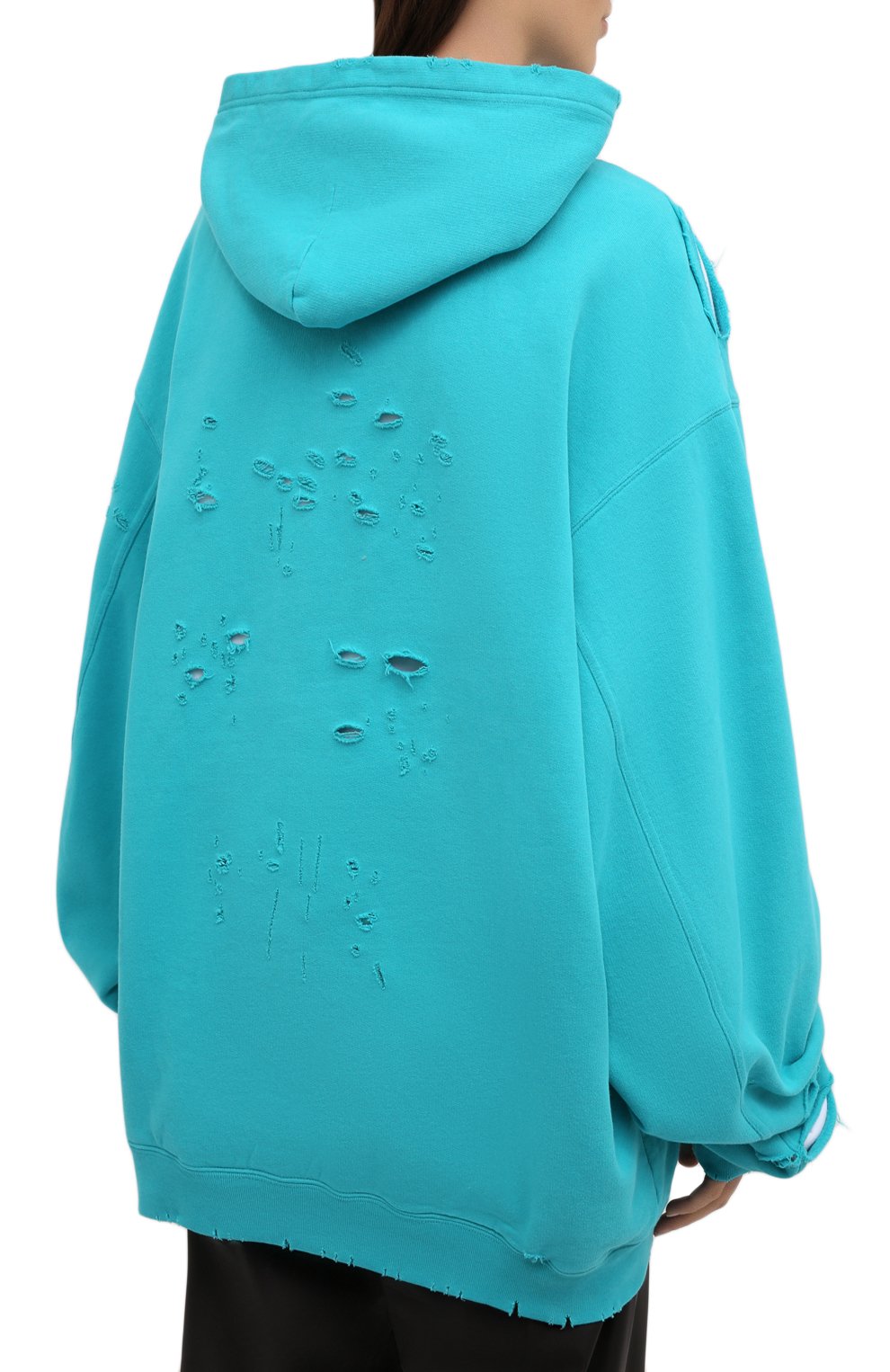 Хлопковое худи BALENCIAGA, арт. 659403/TKVB6, фото 4