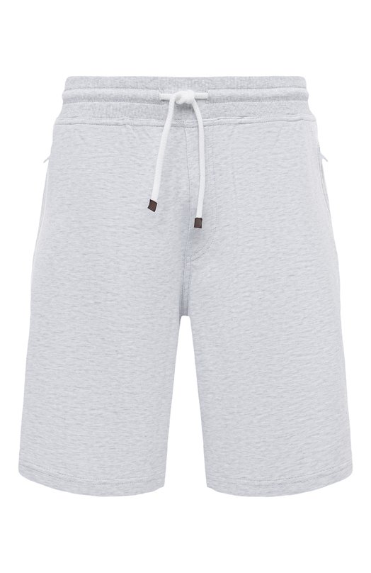 Хлопковые шорты Brunello Cucinelli M0T353242G Серый M0T353242G