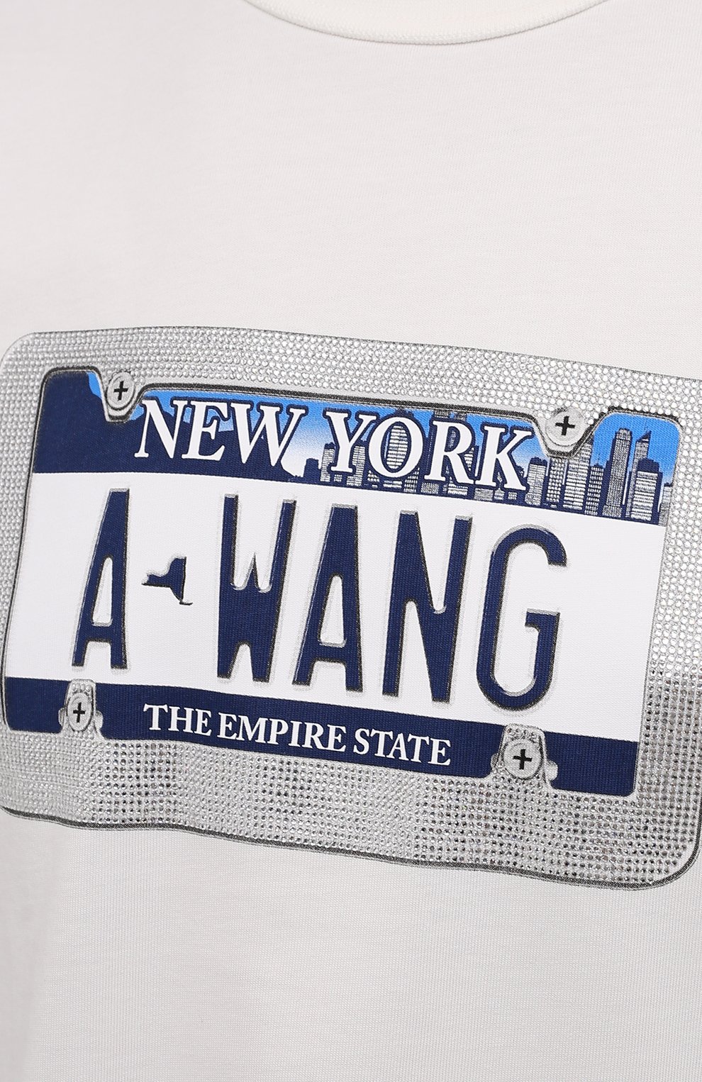 Хлопковая футболка ALEXANDER WANG, арт. UCC3211441, фото 5