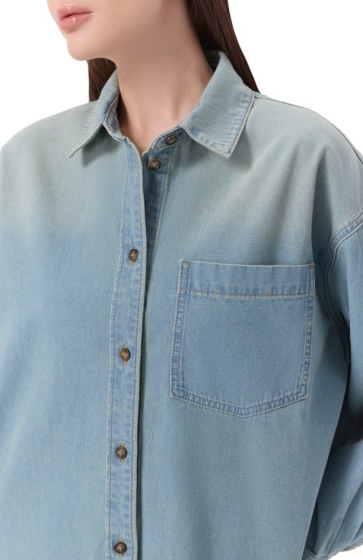 Джинсовая рубашка Light 12 STOREEZ 138608 Голубой  138608 Фото 5