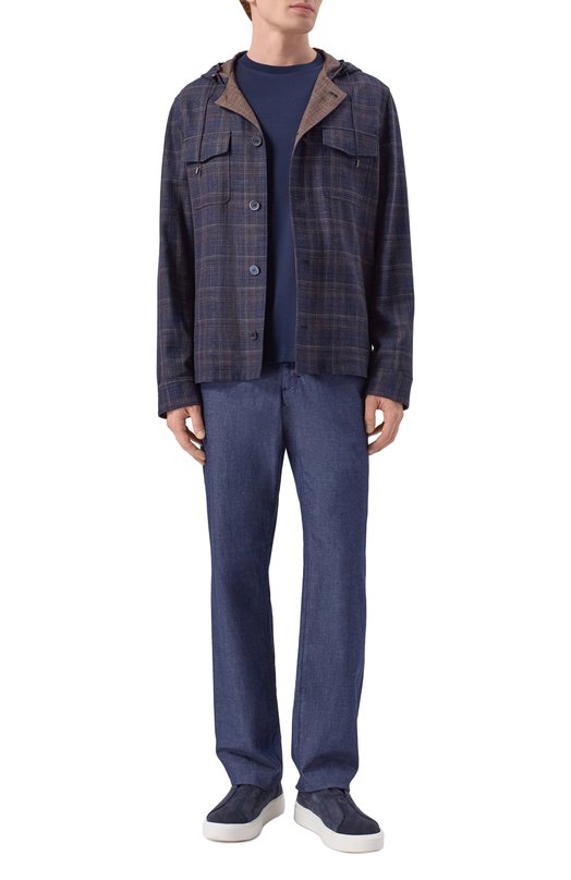 Хлопковая футболка Zilli TSR03RM0100VZBPL0_001 Синий  TSR03RM0100VZBPL0_001 Фото 2