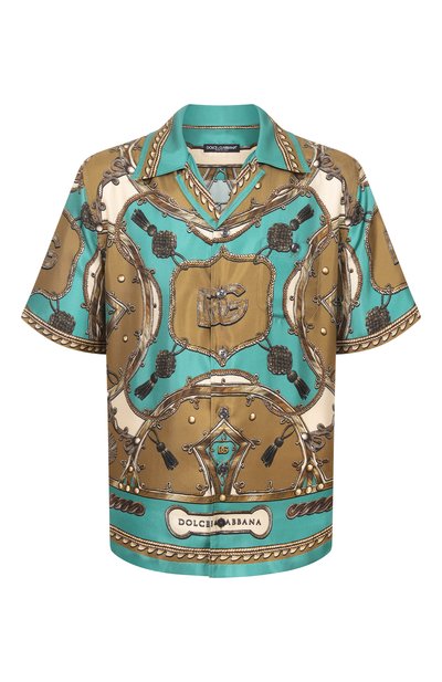 Мужская шелковая рубашка DOLCE & GABBANA, арт. G5JH9T/HI12C