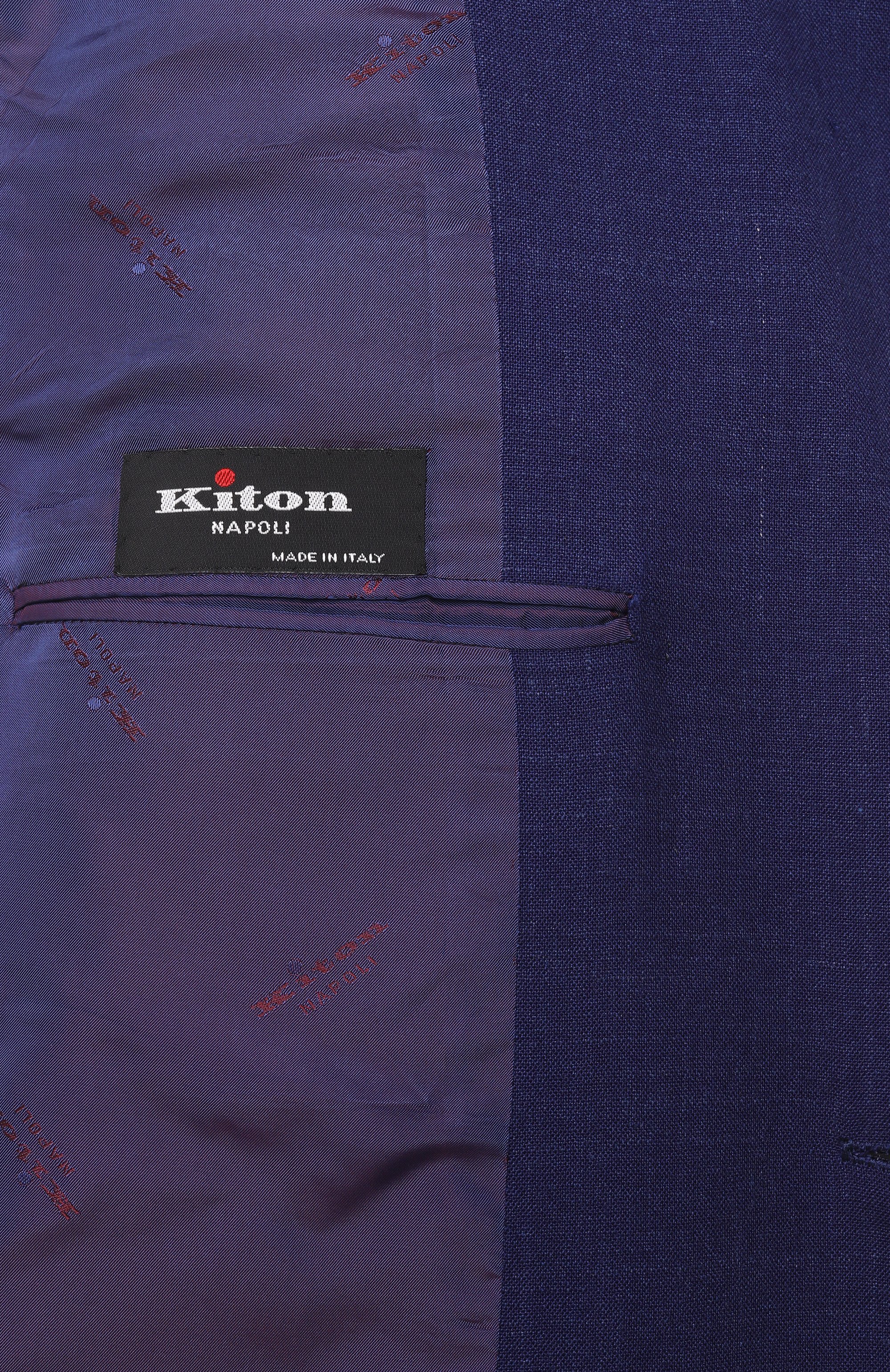 Костюм из кашемира и шелка KITON темно-синего цвета по цене 1410000 руб., арт. UA81K0652E01, фото 10 Костюм из кашемира и шелка KITON, арт. UA81K0652E01, фото 10