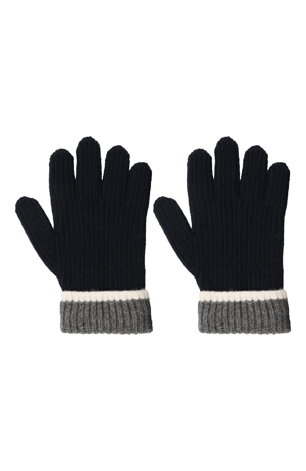 Шерстяные перчатки IL GUFO темно-синего цвета по цене 9855 руб., арт. A24GS049EM220, фото 2 Шерстяные перчатки IL GUFO, арт. A24GS049EM220, фото 2