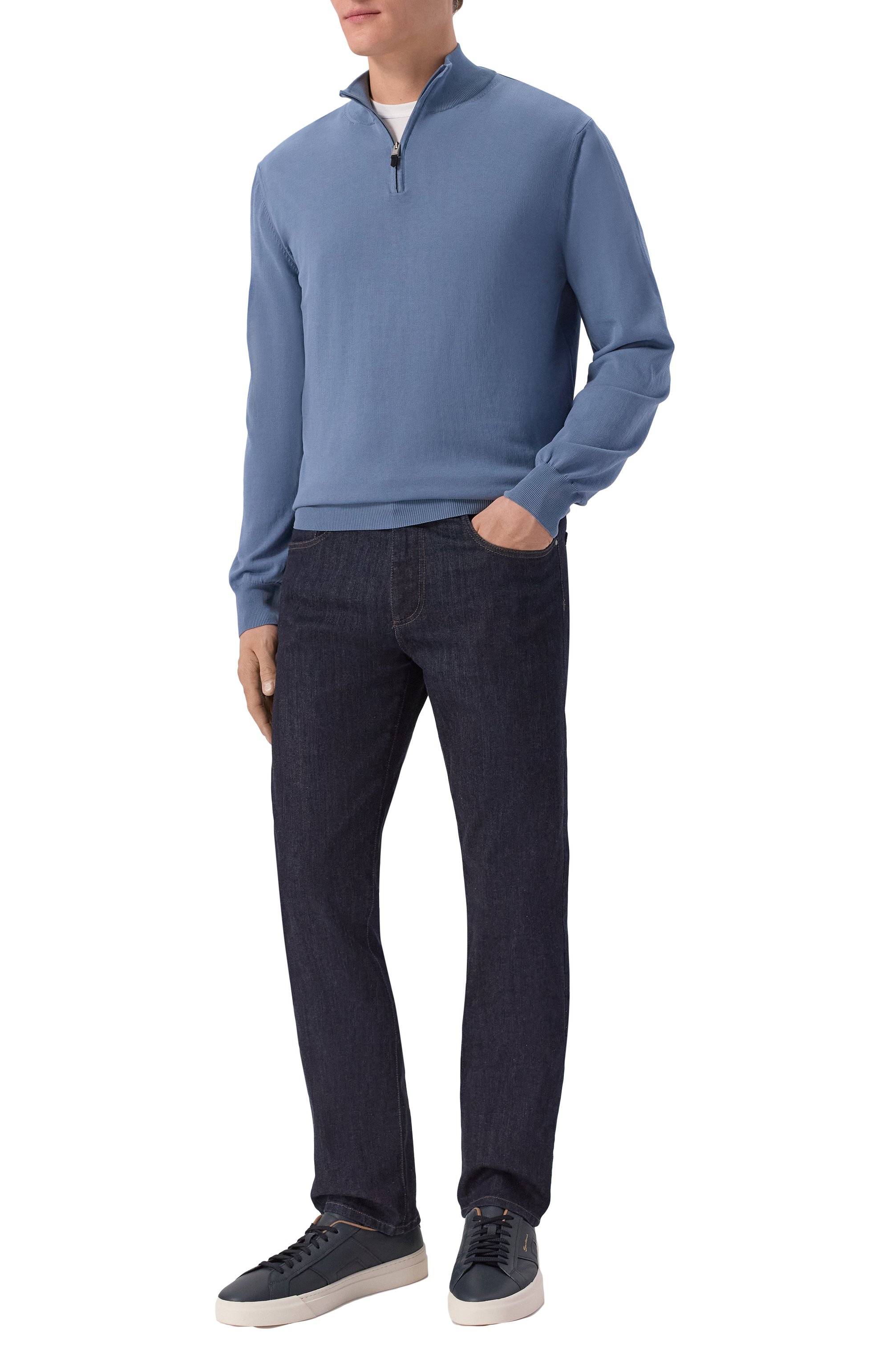 Хлопковый джемпер CANALI, арт. C0015/MK02459, фото 2