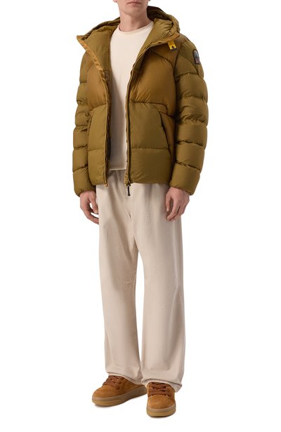 Пуховик PARAJUMPERS светло-коричневого цвета по цене 108000 руб., арт. 26WMPMPUMU02, фото 2 Пуховик PARAJUMPERS, арт. 26WMPMPUMU02, фото 2