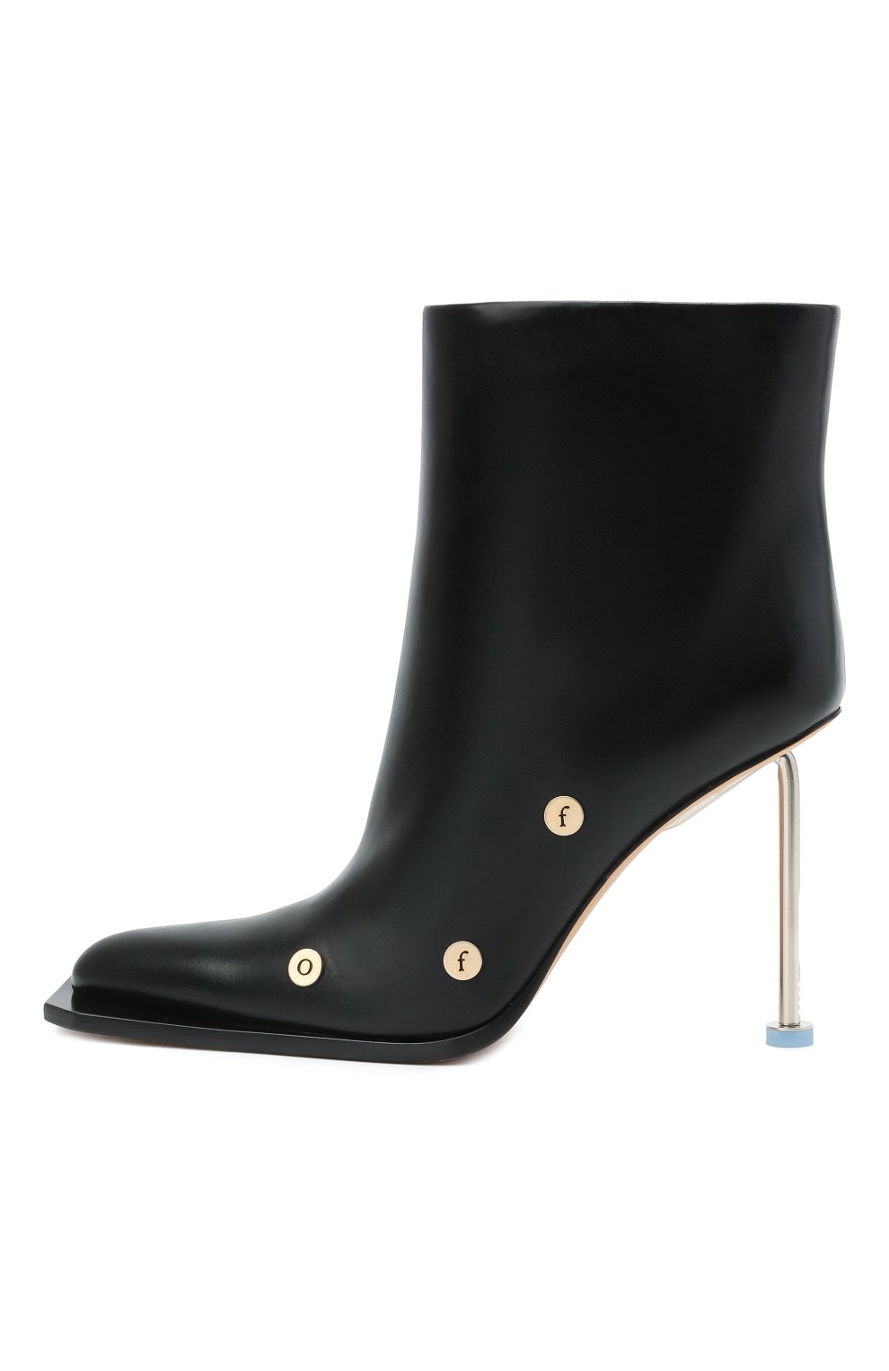 Кожаные ботильоны OFF-WHITE черного цвета по цене 151500 руб., арт. 0WID007S21LEA0011000, фото 3 Кожаные ботильоны OFF-WHITE, арт. 0WID007S21LEA0011000, фото 3