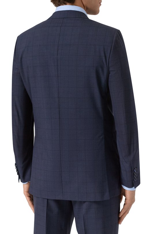 Шерстяной костюм Brioni RA0J14/P8A0R/BRUNIC0 Синий  RA0J14/P8A0R/BRUNIC0 Фото 5