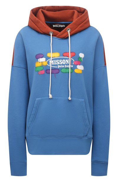 Женский хлопковое худи palm angels x missoni PALM ANGELS, арт. PMBB058F21FLE0134520/W