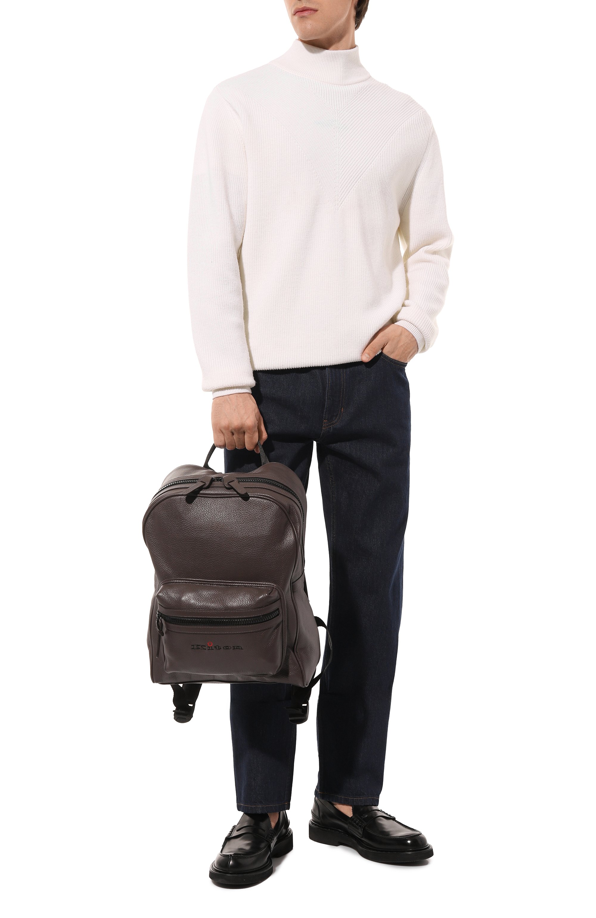 Рюкзак KITON коричневого цвета по цене 131500 руб., арт. UBA0031N00845, фото 7 Рюкзак KITON, арт. UBA0031N00845, фото 7