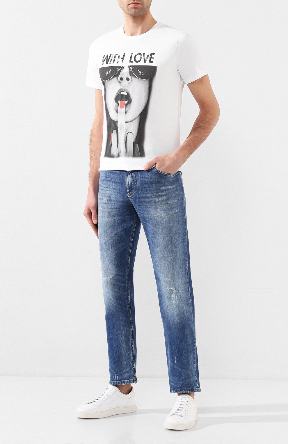 Хлопковая футболка BISIBIGLIO, арт. MEDI0 WITH L0VE/HEAVY, фото 2