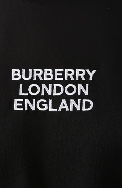 Хлопковая футболка BURBERRY, арт. 8021175, фото 5