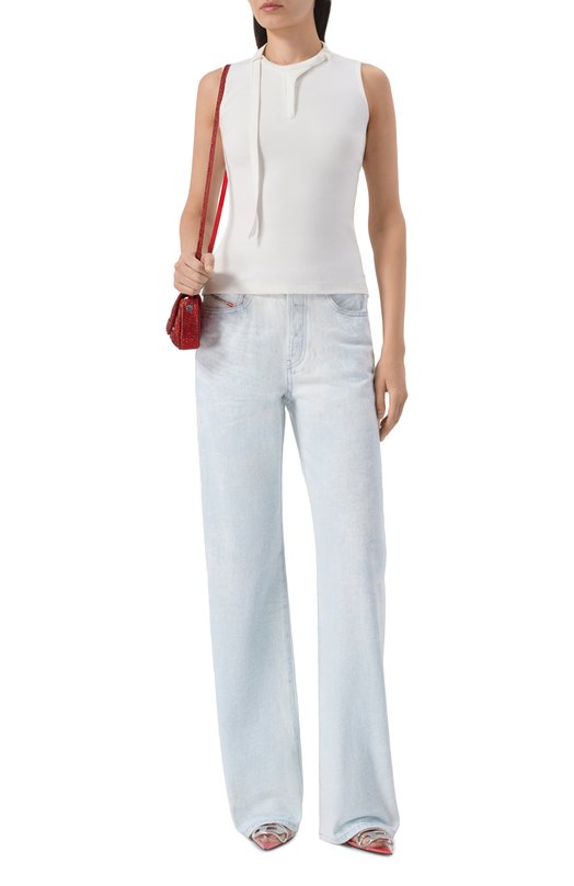 Хлопковая майка Diesel A23542/0JEAI Белый  A23542/0JEAI Фото 2