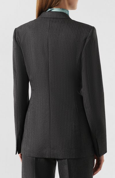 Шерстяной жакет DRIES VAN NOTEN серого цвета по цене 69950 руб., арт. 192-10445-8182, фото 4 Шерстяной жакет DRIES VAN NOTEN, арт. 192-10445-8182, фото 4