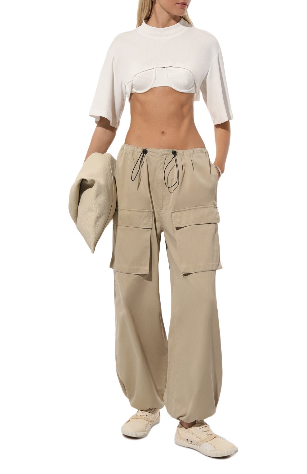 Текстильные кеды inside-out MAISON MARGIELA, арт. S39WS0108/P6835, фото 2