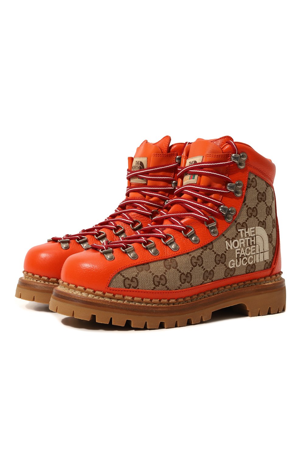Комбинированные ботинки the north face x gucci GUCCI, арт. 679927 18A40, фото 1