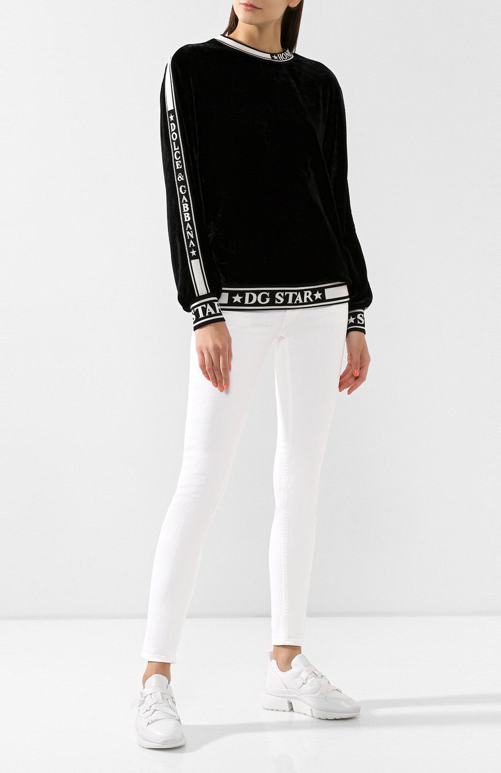 Бархатный свитшот DOLCE & GABBANA, арт. F9G39T/FUVJK, фото 2