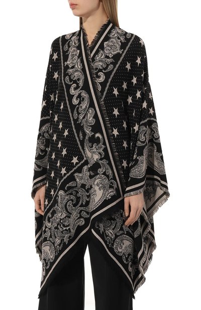 Пончо из вискозы и шерсти BALMAIN, арт. CF1XL065/VE34., фото 3