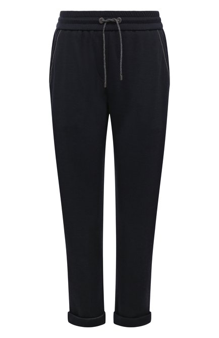 Женские брюки из хлопка и шелка BRUNELLO CUCINELLI, арт. MD828B1066