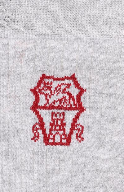 Хлопковые носки BRUNELLO CUCINELLI серого цвета по цене 9950 руб., арт. BCSW909B, фото 2 Хлопковые носки BRUNELLO CUCINELLI, арт. BCSW909B, фото 2
