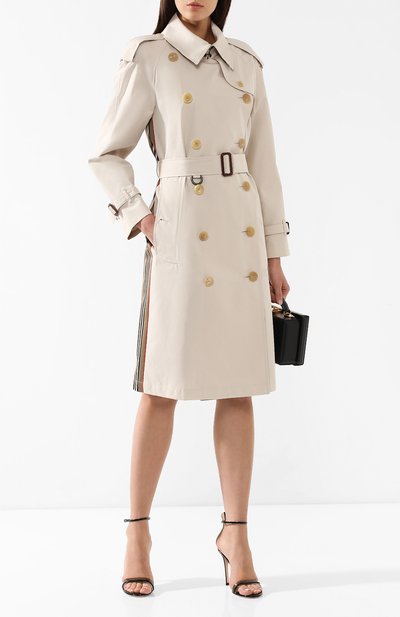 Хлопковый тренч trecastle BURBERRY светло-бежевого цвета по цене 289500 руб., арт. 8002209, фото 2 Хлопковый тренч trecastle BURBERRY, арт. 8002209, фото 2