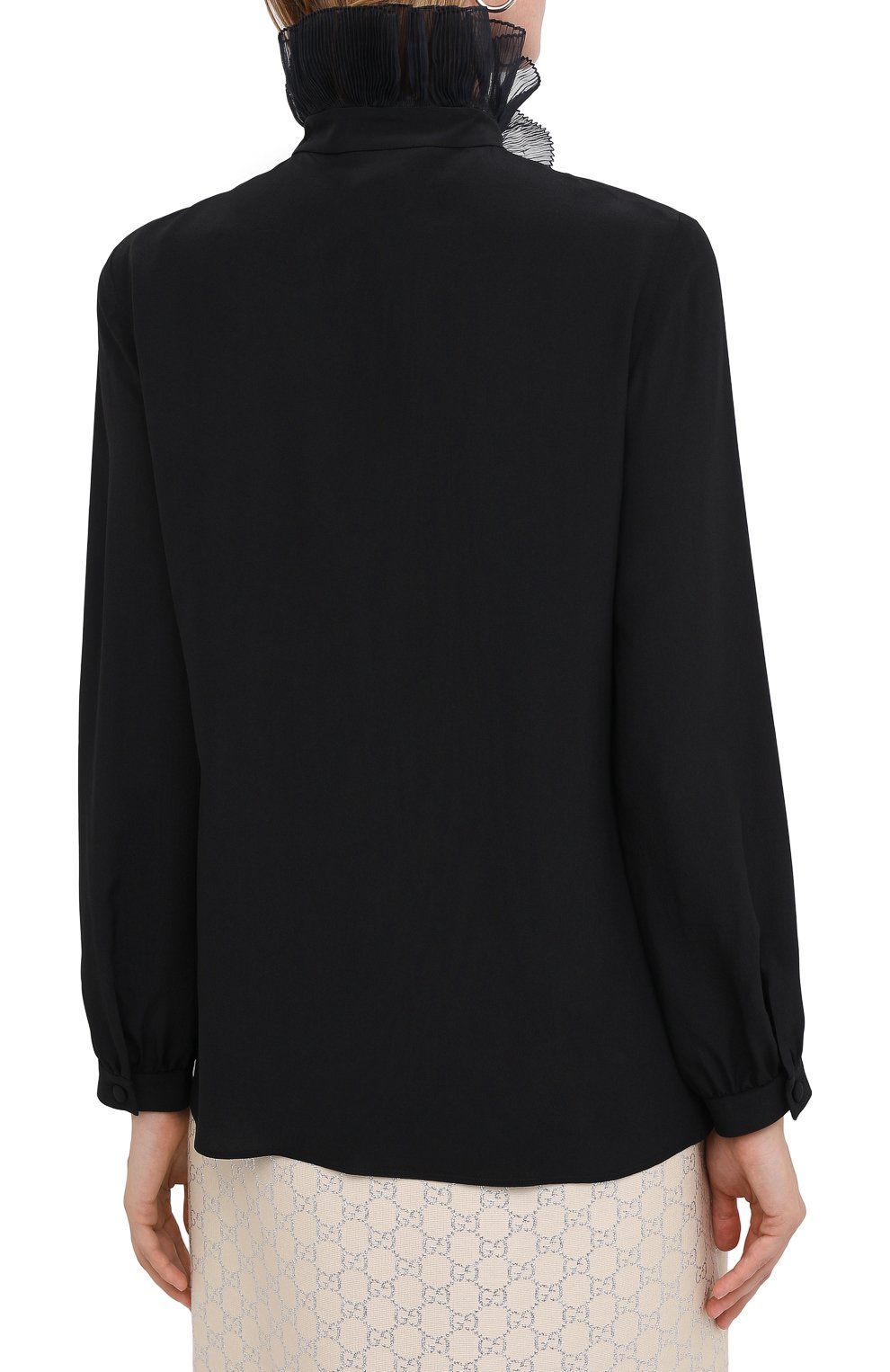 Шелковая блузка GUCCI, арт. 619465/ZAEVM, фото 4