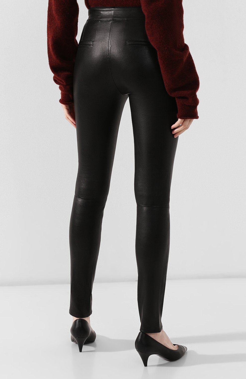 Кожаные брюки HELMUT LANG, арт. G06HW240, фото 4