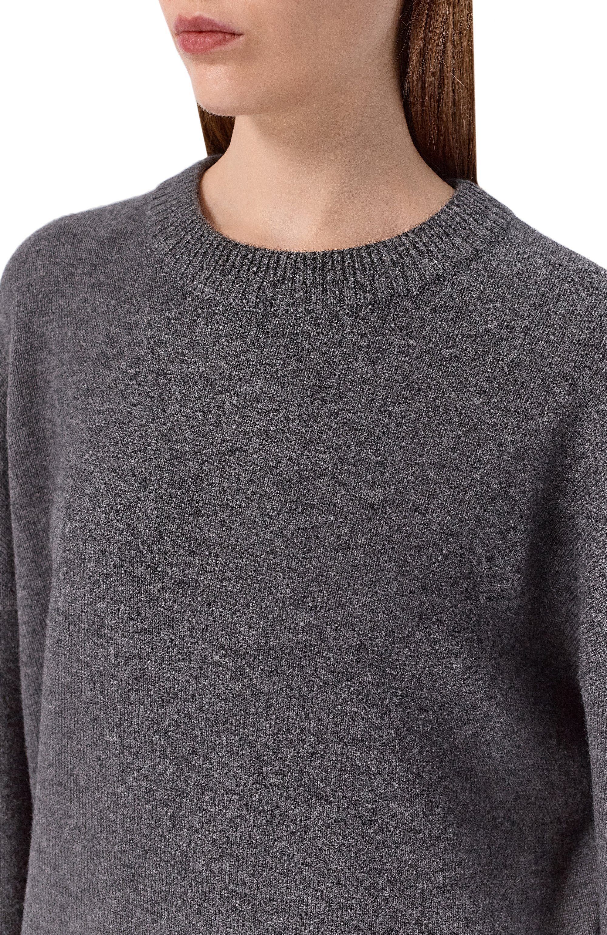 Свитер из шерсти и кашемира FREEAGE серого цвета по цене 47960 руб., арт. W26.JM157.2030.991, фото 5 Свитер из шерсти и кашемира FREEAGE, арт. W26.JM157.2030.991, фото 5