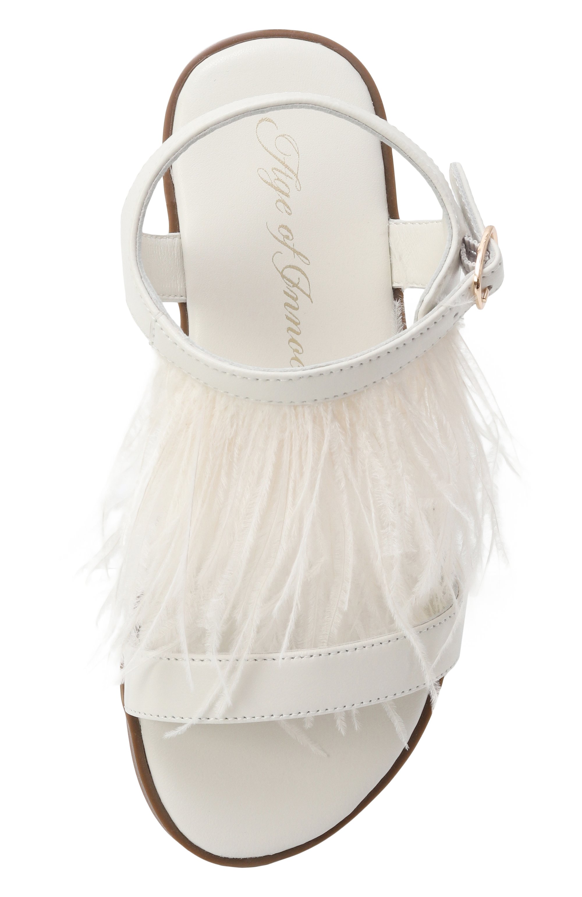 Кожаные сандалии elle AGE OF INNOCENCE белого цвета по цене 17150 руб., арт. 000213/ELLE/31, фото 4 Кожаные сандалии elle AGE OF INNOCENCE, арт. 000213/ELLE/31, фото 4