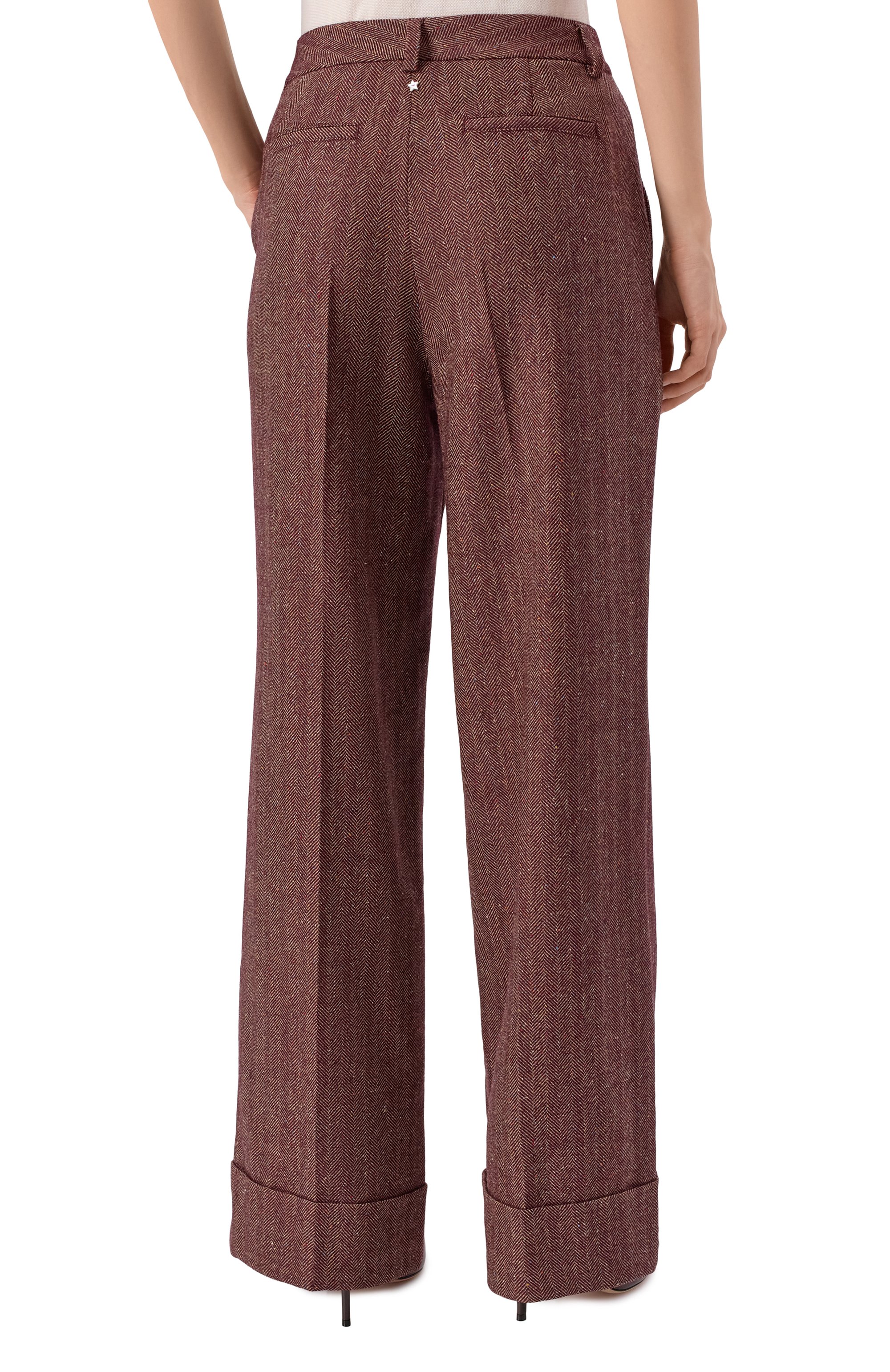 Брюки из шерсти и шелка LORENA ANTONIAZZI, арт. PA30B/5044, фото 4