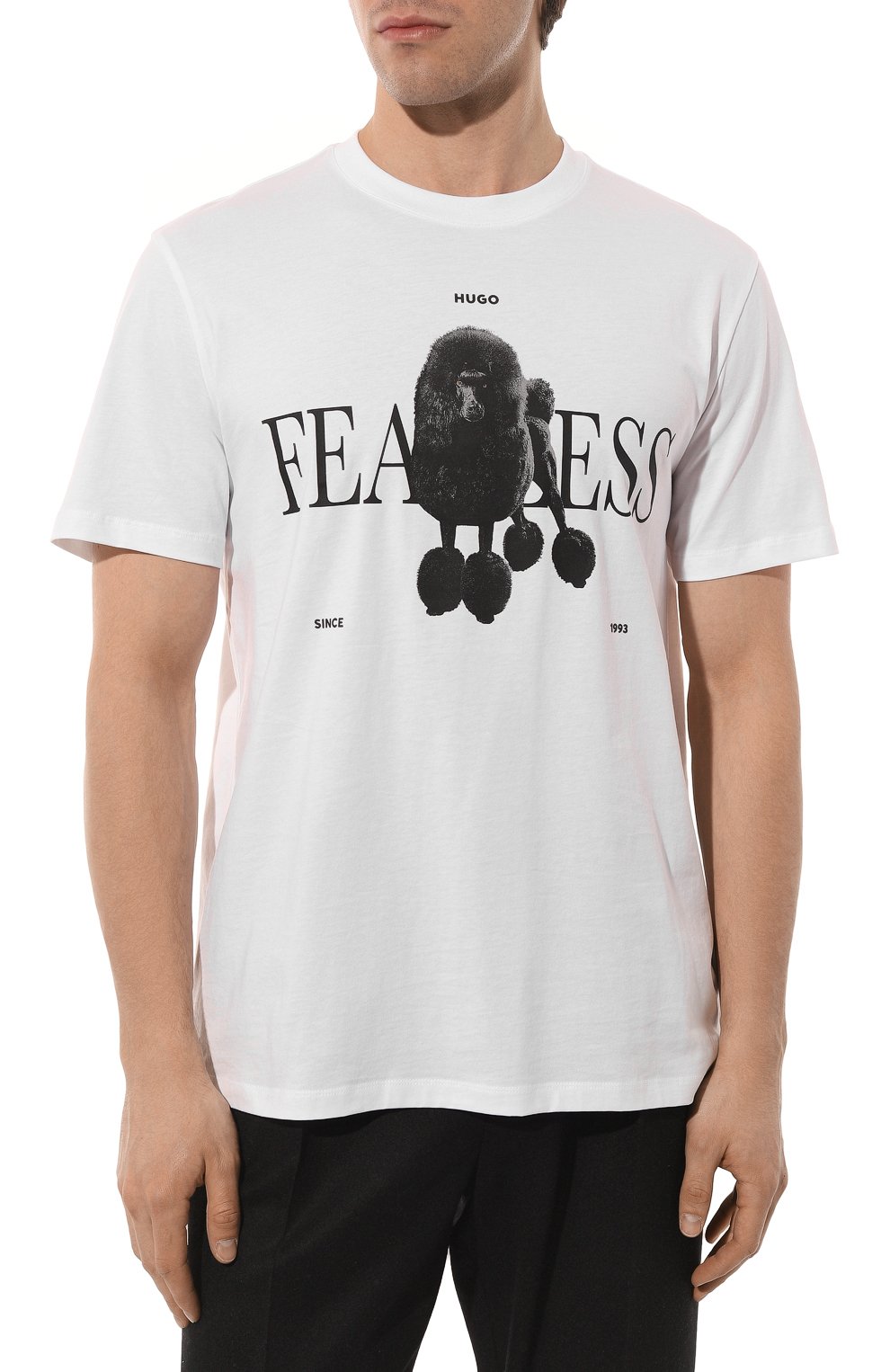 Хлопковая футболка HUGO, арт. 50491814, фото 3