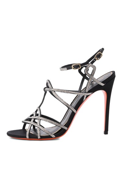 Комбинированные босоножки SANTONI, арт. WHLG72286HA2T0SB, фото 4