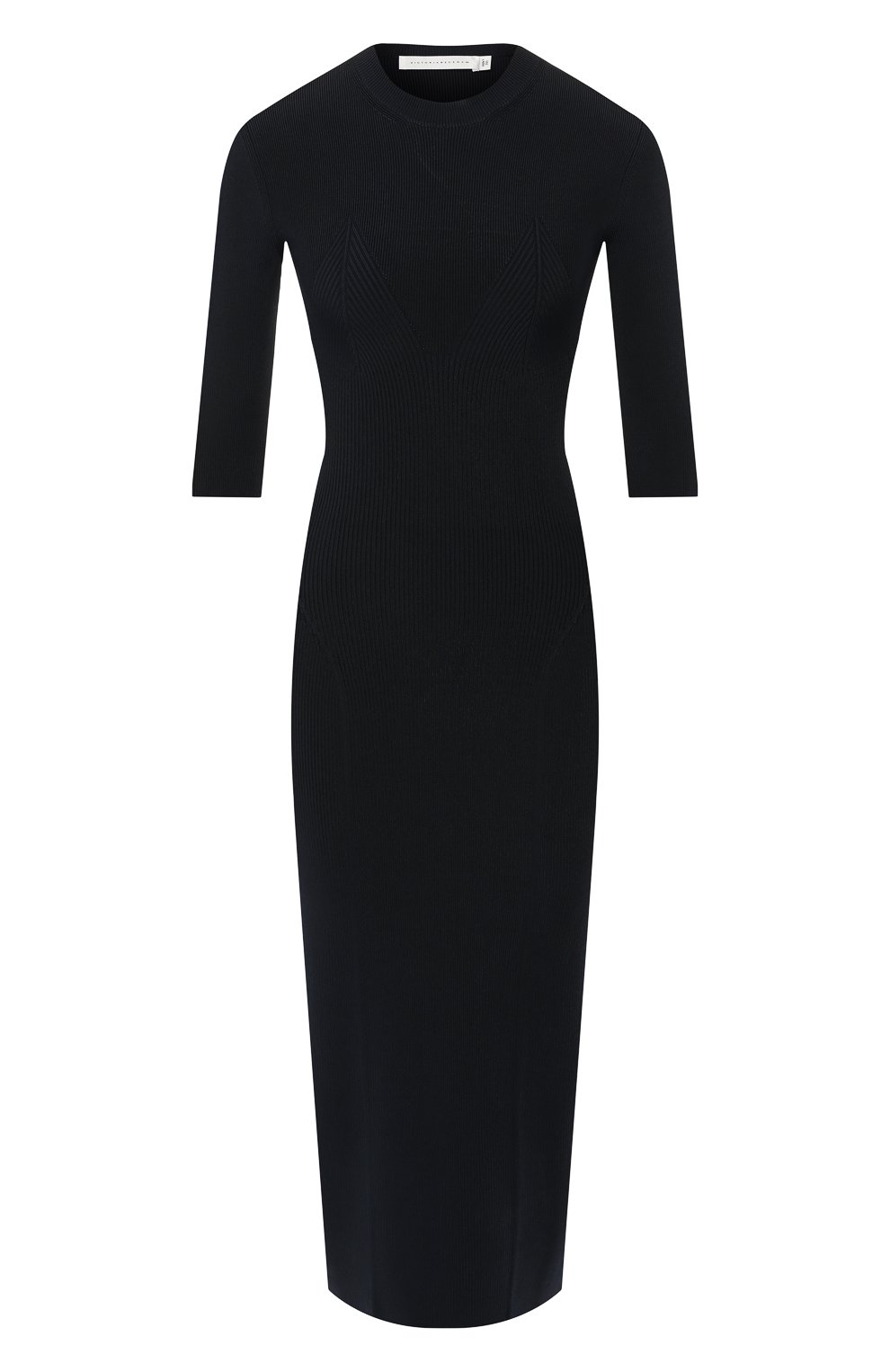 Платье из вискозы VICTORIA BECKHAM, арт. DR KNT 6723 PSS19 NEEDLE CHANGE SIG, фото 1