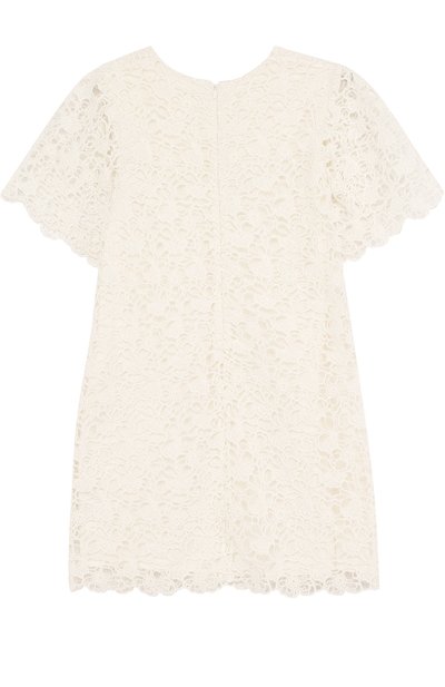 Хлопковое платье с кружевной отделкой CHLOÉ, арт. C12660/14A, фото 2
