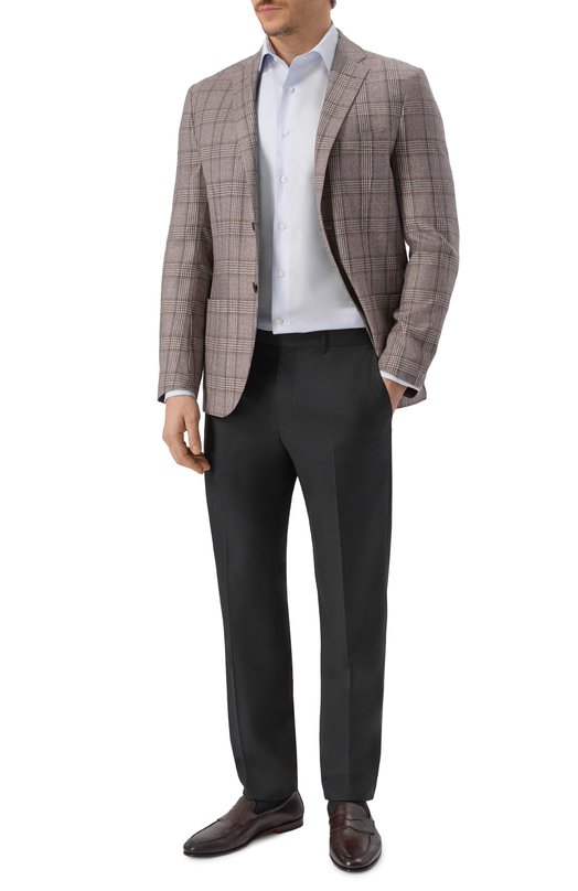 Хлопковая сорочка Canali NCLX018/GR03440 Голубой  NCLX018/GR03440 Фото 2