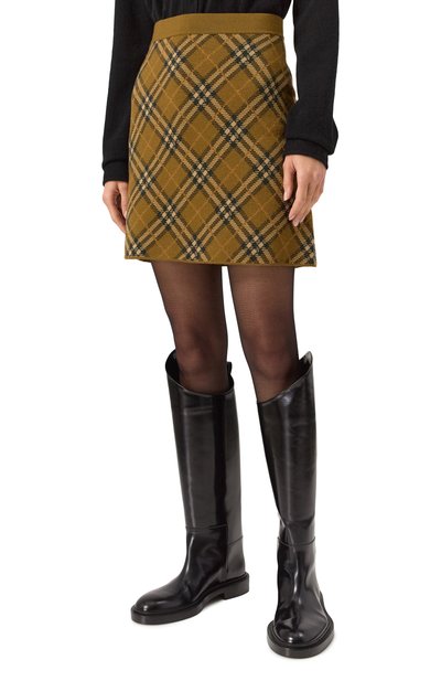 Шерстяная юбка BURBERRY, арт. 8098671, фото 3