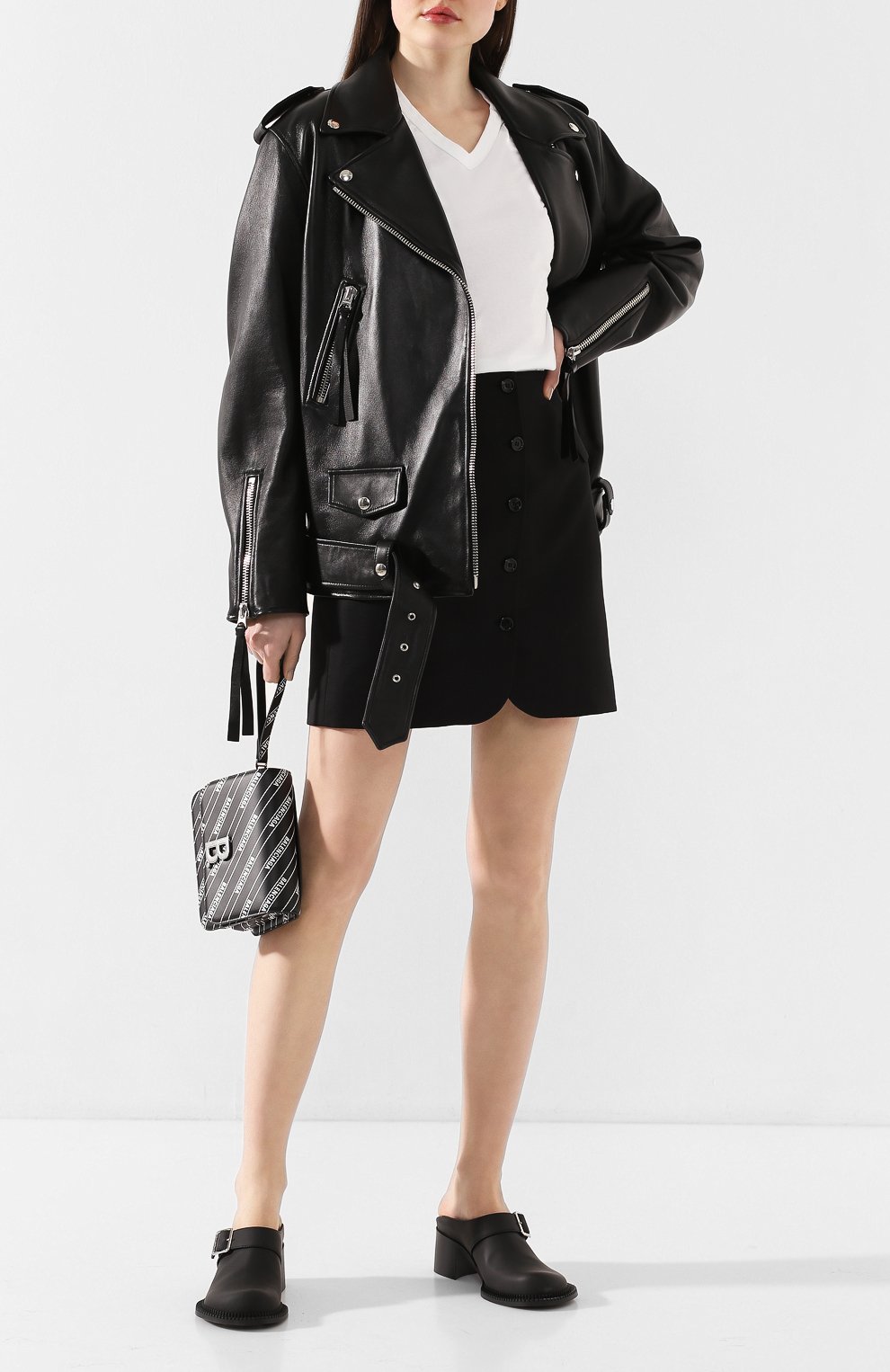 Мини-юбка ACNE STUDIOS черного цвета по цене 29850 руб., арт. AF0096/W, фото 2 Мини-юбка ACNE STUDIOS, арт. AF0096/W, фото 2