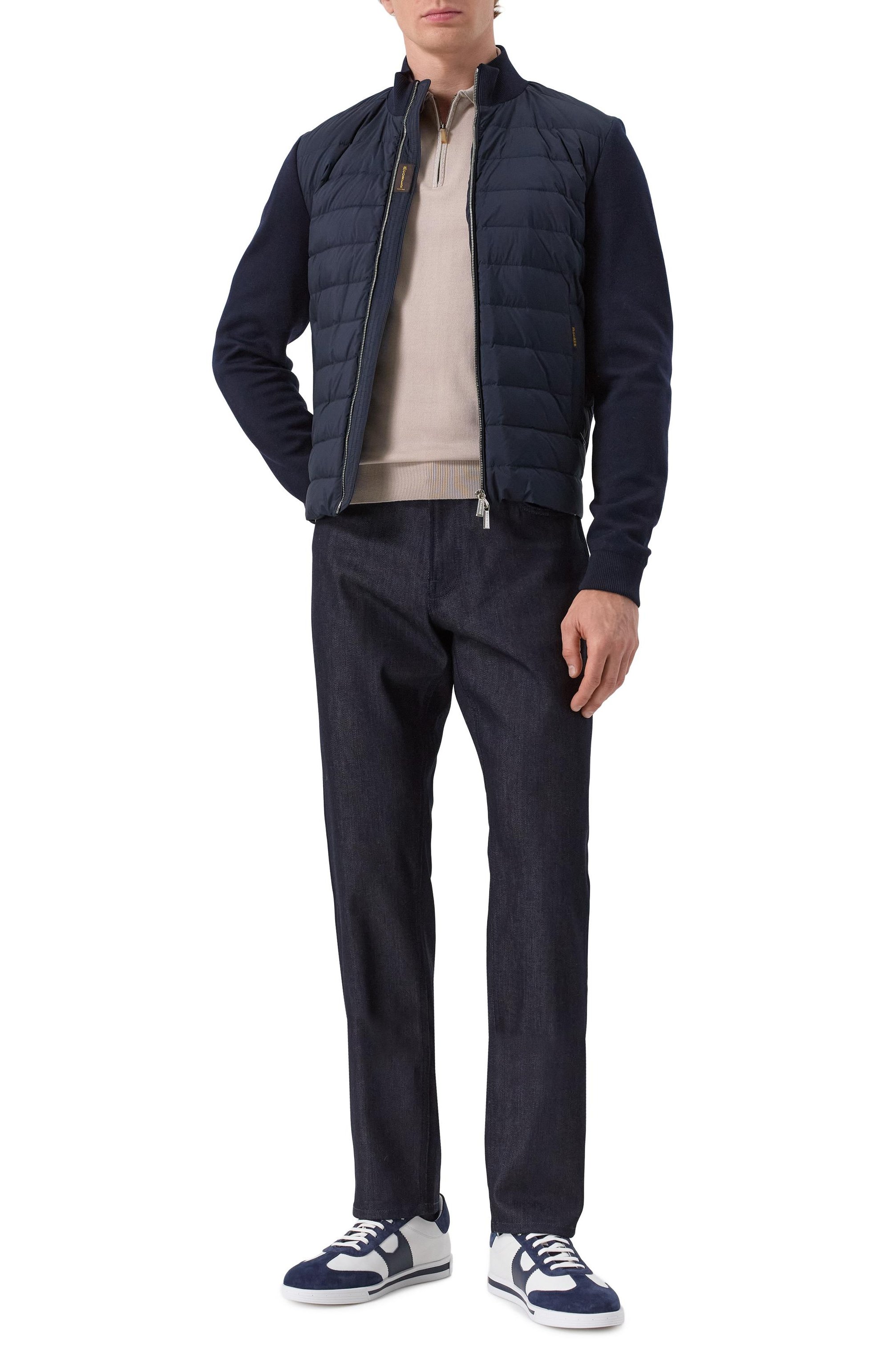 Джинсы regular fit ZILLI темно-синего цвета по цене 222500 руб., арт. JPJB11M012950009B/66, фото 2 Джинсы regular fit ZILLI, арт. JPJB11M012950009B/66, фото 2