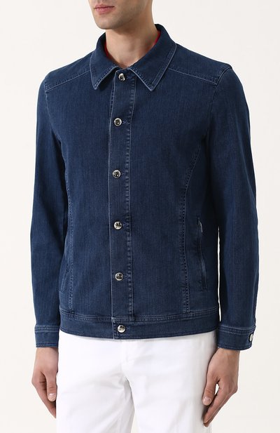 Джинсовая куртка на пуговицах ZILLI, арт. MCP-00228-EUDE1/R001, фото 3