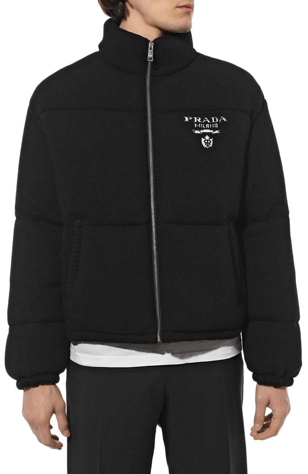 Пуховик из шерсти и кашеми�ра PRADA, арт. SGC020-10PH-F0002-212, фото 3