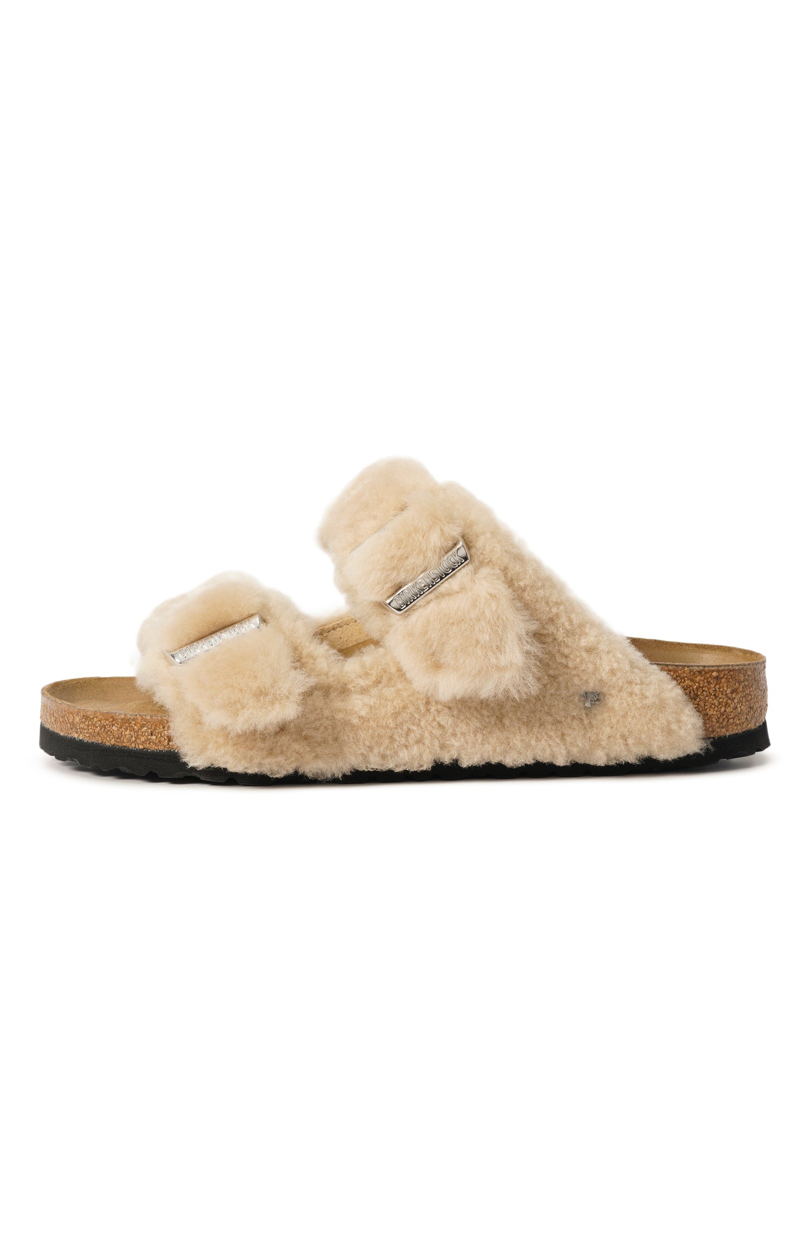 Шлепанцы из овчины arizona shearling BIRKENSTOCK бежевого цвета по цене 20600 руб., арт. 1030275, фото 4 Шлепанцы из овчины arizona shearling BIRKENSTOCK, арт. 1030275, фото 4