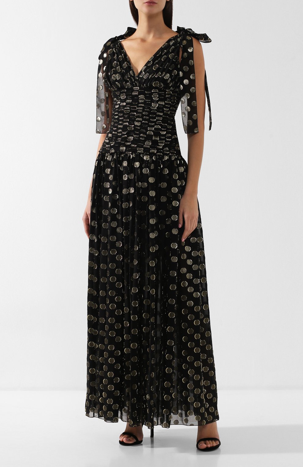 Шелковое платье-макси DOLCE & GABBANA, арт. F6C1TT/HJMBI, фото 3