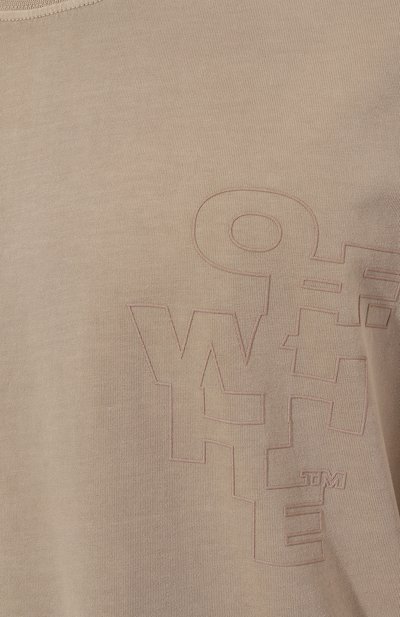 Хлопковая футболка OFF-WHITE, арт. 0MAA120F24JER004, фото 5