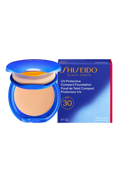 Солнцезащитное компактное тональное средство spf 30 suncare, оттенок medium ivory (12g) SHISEIDO, арт. 21316SH,  фото 4