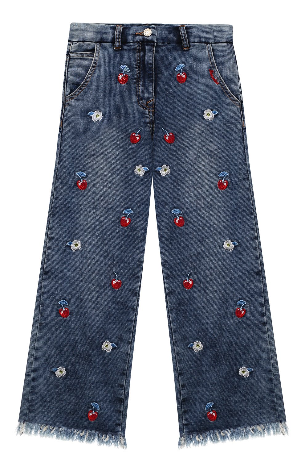 Джинсы MONNALISA синего цвета по цене 19950 руб., арт. 19A400, фото 1 Джинсы MONNALISA, арт. 19A400, фото 1