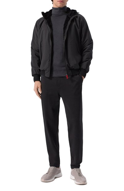 Бомбер с подкладкой из овчины KITON, арт. UW1931AV0403F14, фото 2