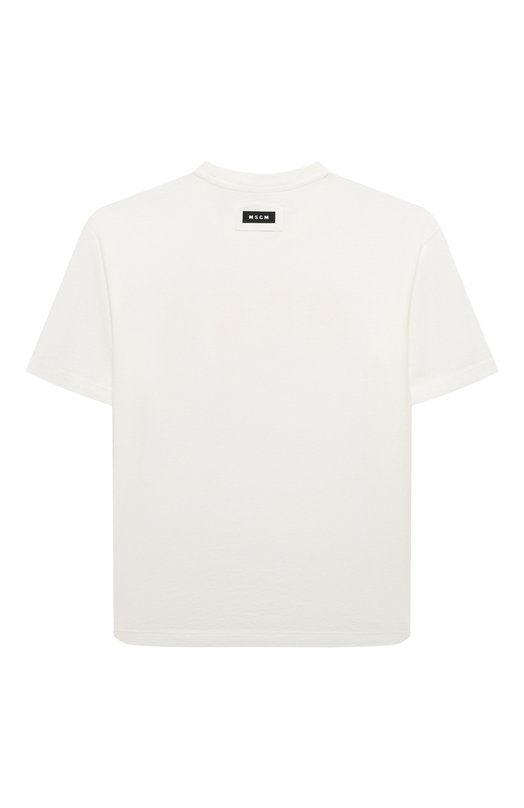 Хлопковая футболка MSGM kids 2