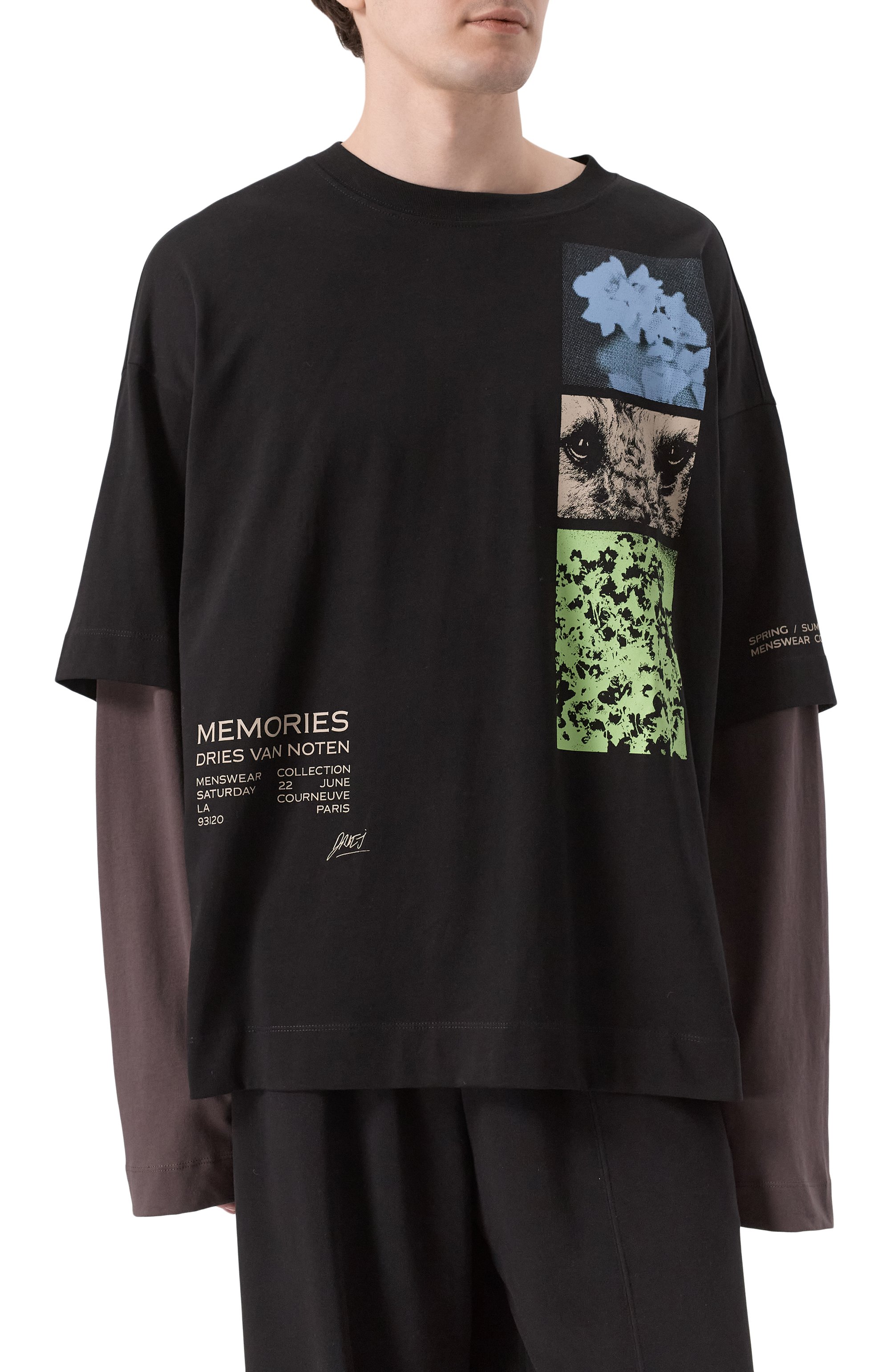 Хлопковый лонгслив DRIES VAN NOTEN, арт. 251-021119-1603, фото 3